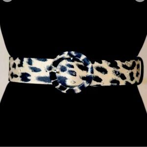 Leopard Print Women's Belt snow leopard.
